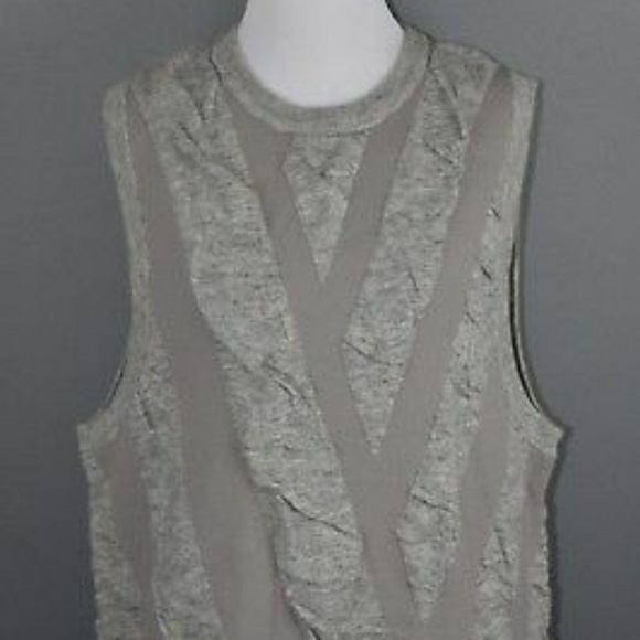 Kerisma Grey Animal Striped Crew Neck Sweater - Picture 2 of 5